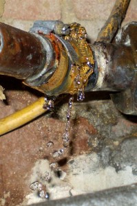 Corrosion and dripping are clear signs of future disaster. Image courtesy of Les Chatfield